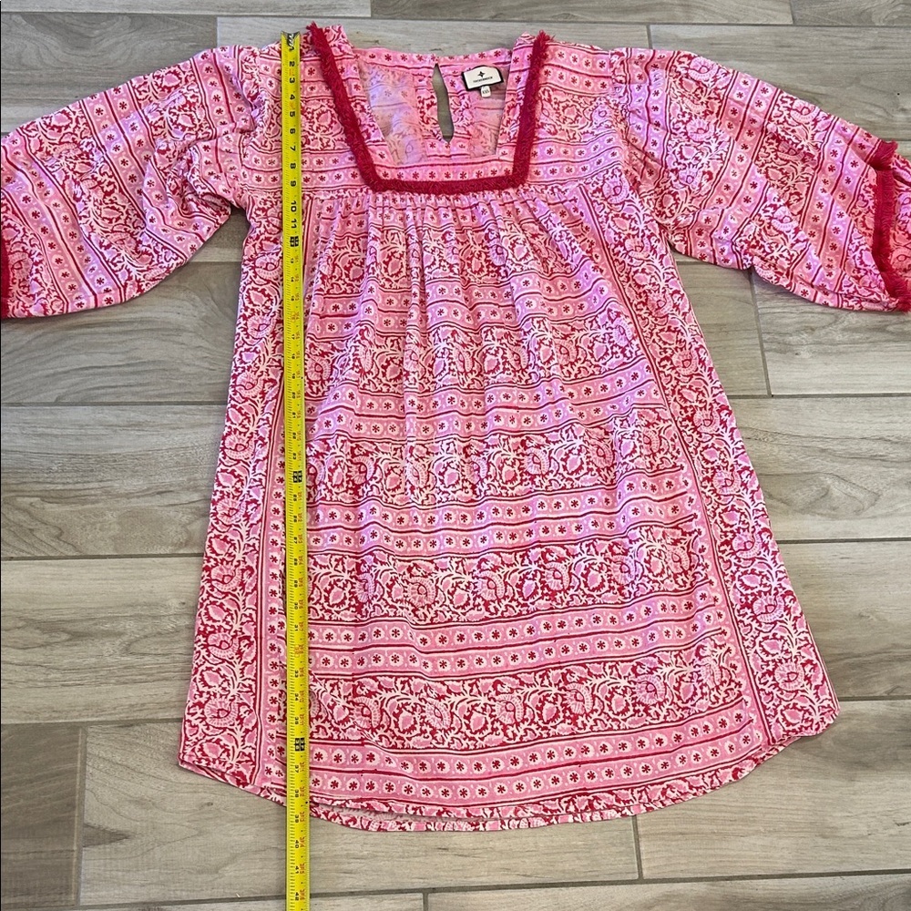 Tuckernuck Pink Patterned Swim Coverup - image 6